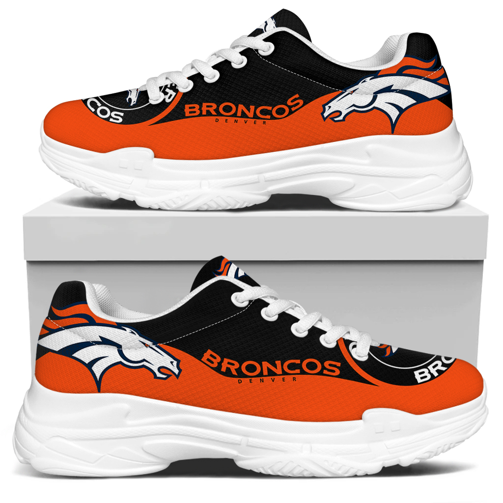 Men's Denver Broncos Edition Chunky Sneakers With Line 001
